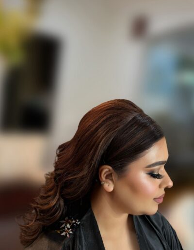 Alexandria VA wedding bride with radiant hair and makeup – Glam by Duaa - Glam By Duaa