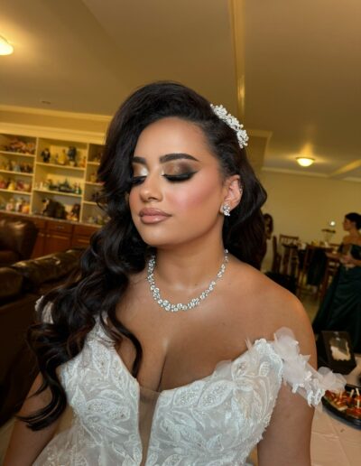 Engagement bride makeup with romantic hairstyle – Glam by Duaa