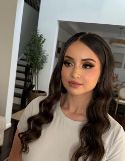 Full glam bridal look with dramatic lashes and contour – Glam by Duaa