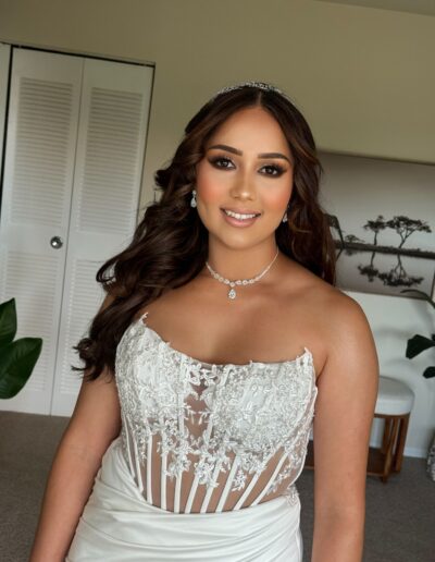 High ponytail with glowing glam makeup look - Glam By Duaa