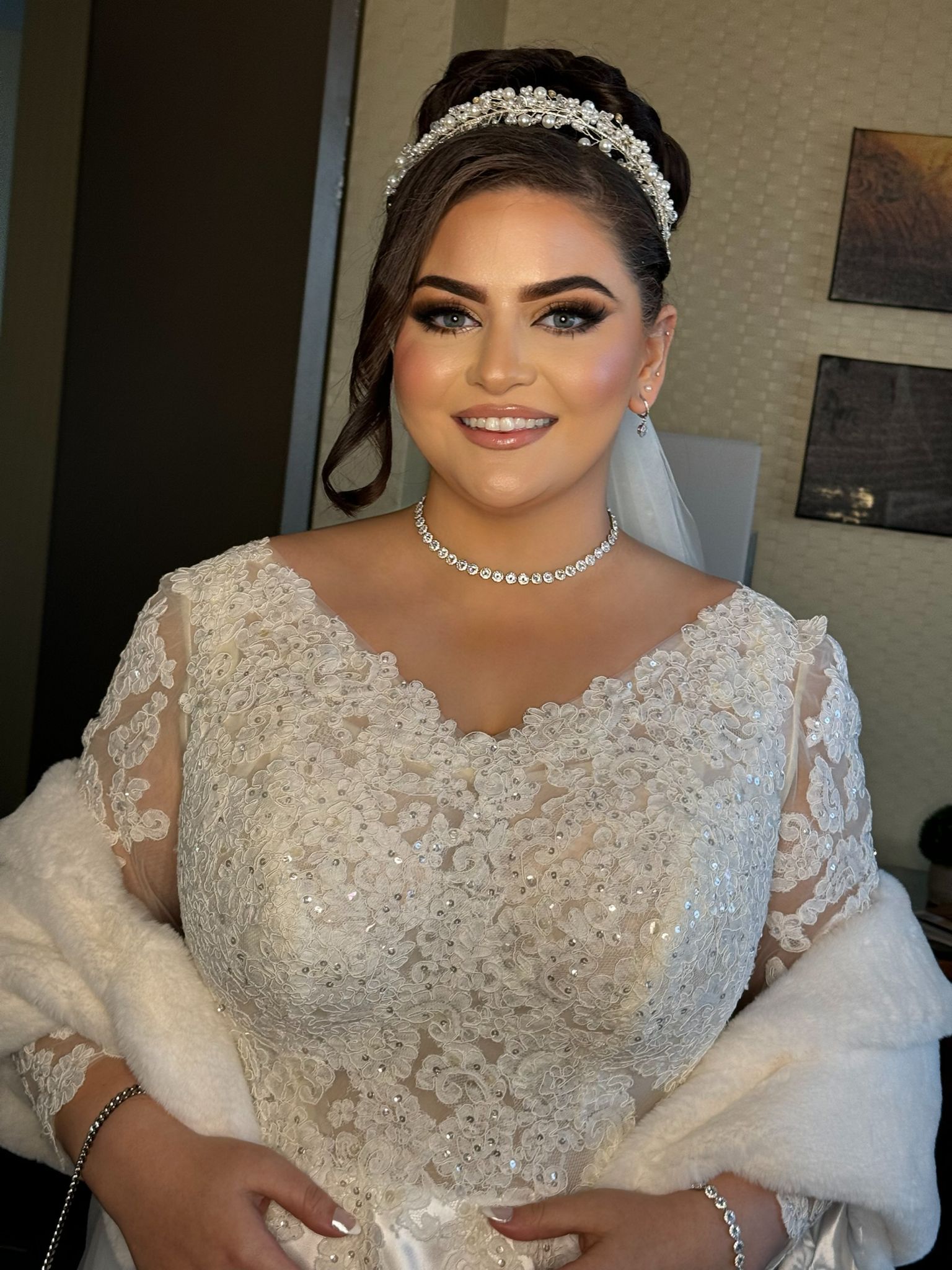 Natural bridal glam Stafford Virginia wedding makeup artist