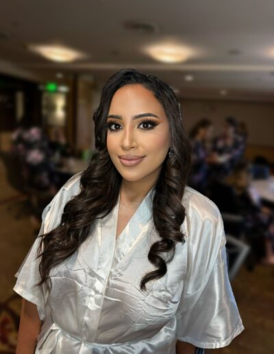 Trendy braided hairstyle with shimmer makeup for events - Glam By Duaa