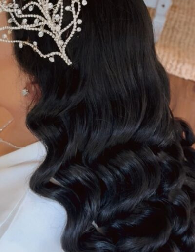 Virginia bride soft curls and flawless bridal makeup 1 - Glam By Duaa