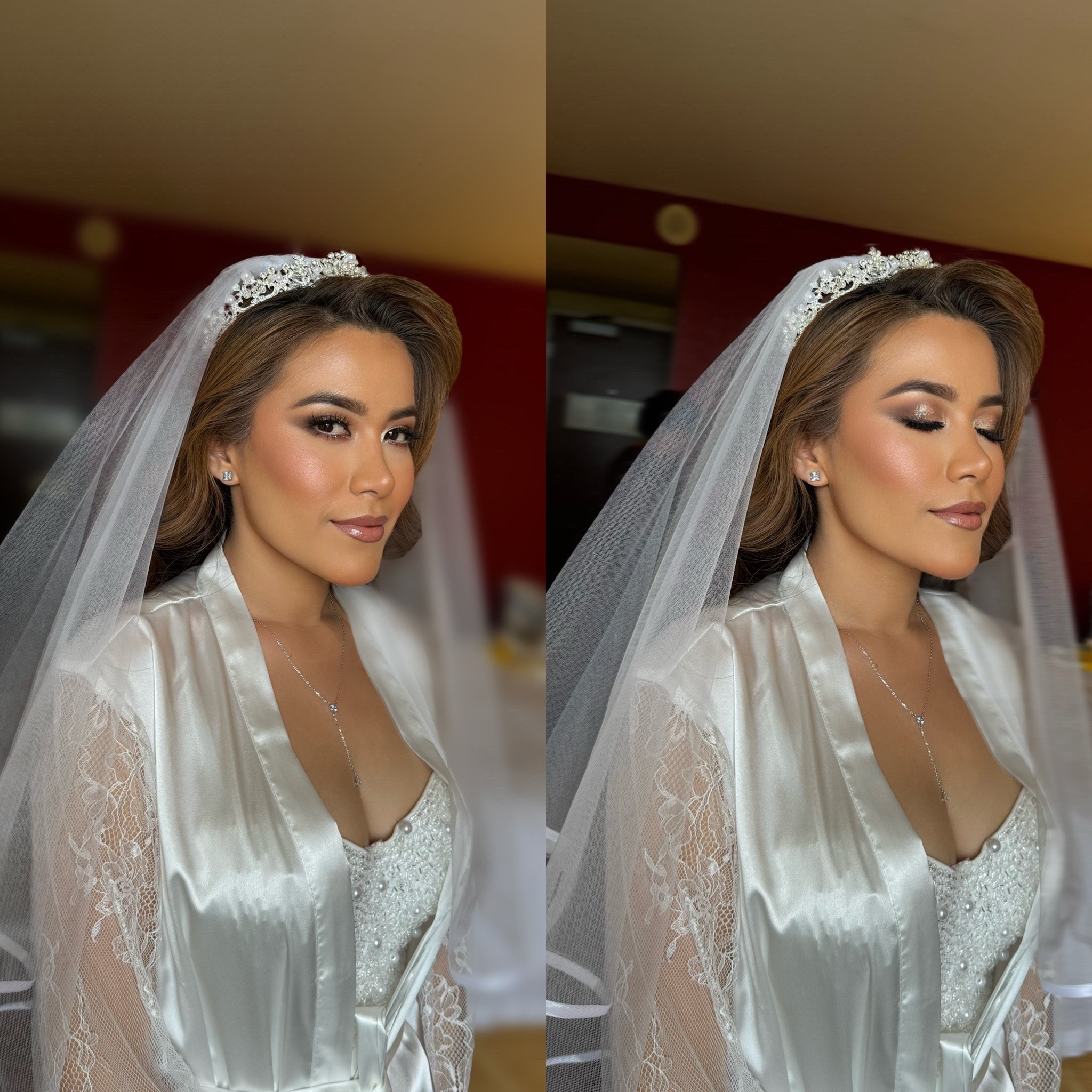 Wedding day bridal hairstyle and makeup artist near Stafford Virginia Glamby duaa
